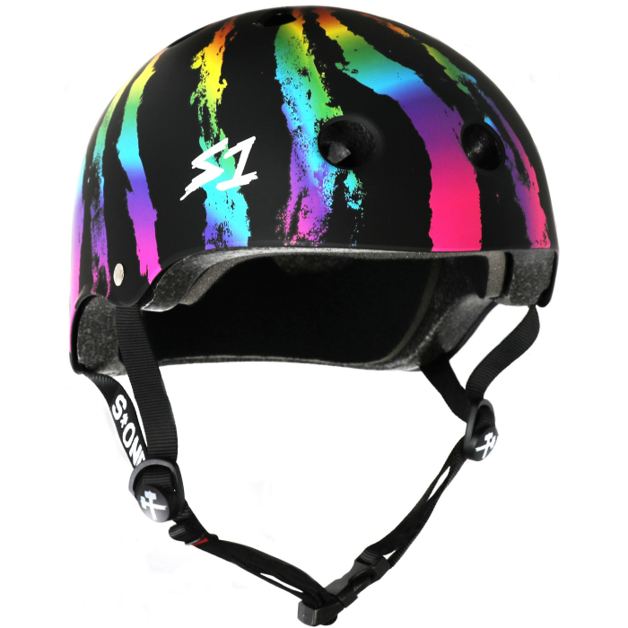 S1 Lifer Helmet Black Matte Rainbow 