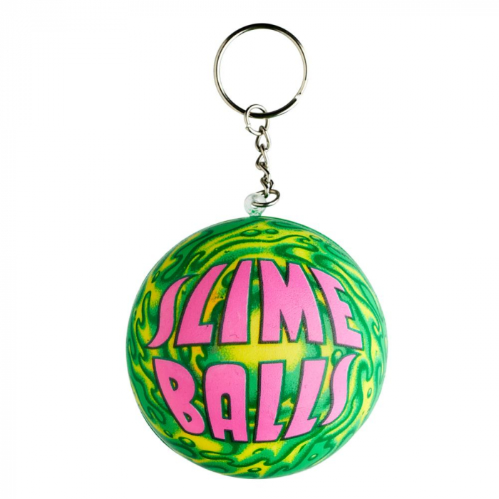 Slime Balls Squishy Keychain Green 