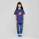 Yth Flamed not a Dot Front Tee Navy Blue 