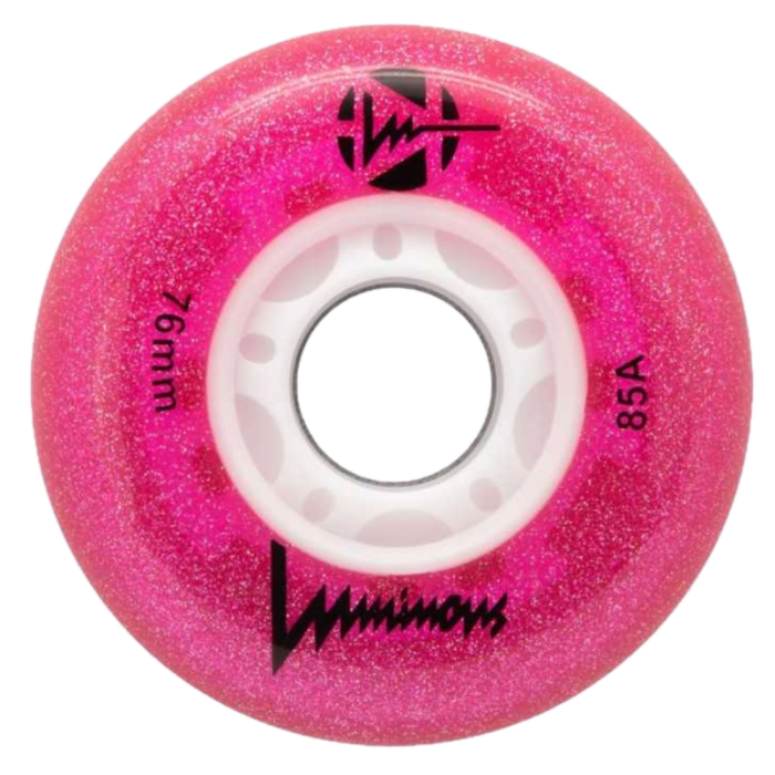 Luminous Wheels Glitter Pink 76mm/85A LUMINOUS GLITTER PINK 76