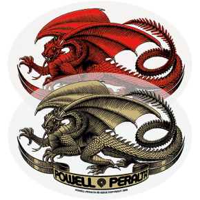 POWELL PERALTA STICKERS OVAL DRAGON 5