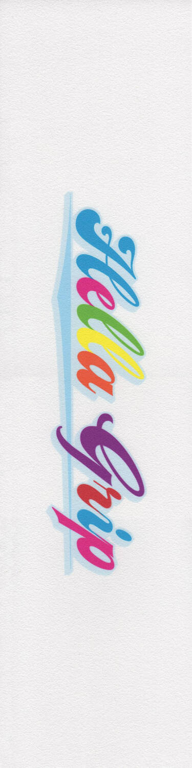 Griptape Hella Grip Rainbow coloré pour trottinette freestyle – grain abrasif et logo emblématique