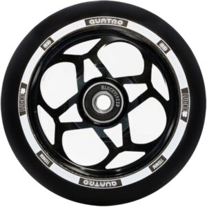 Roue trottinette freestyle Lucky Quatro 110 mm avec noyau à rayons en aluminium et gomme 88A