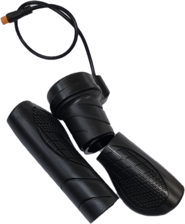 POFET Poignée D'Accélérateur Universelle Vélo Électrique 22mm - Repose-Poignet Confort Noir