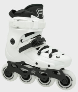 F r J club Blanc, roller enfant blanc avec 4 roues.