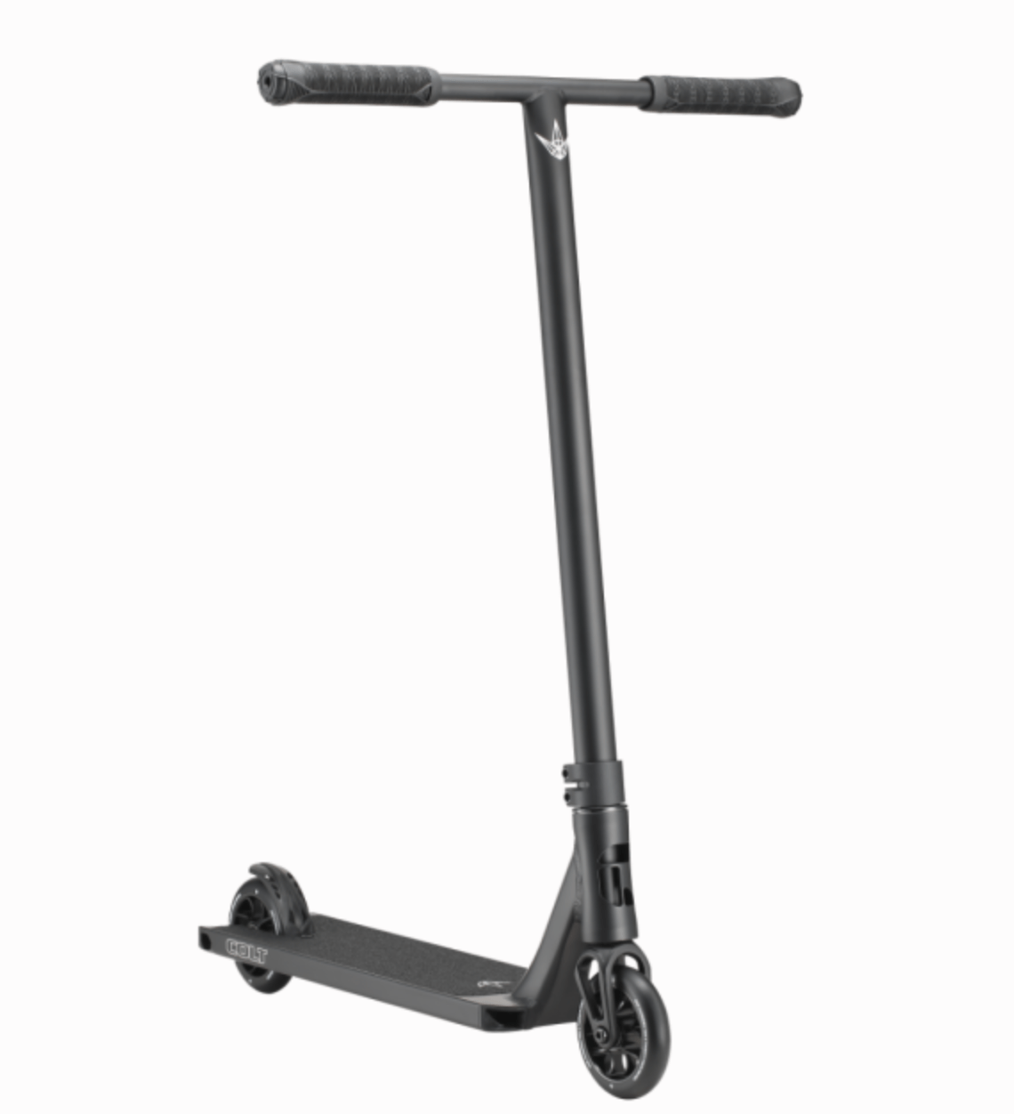 Trottinette freestyle complète Colt S6 Envy, coloris bronze, avec deck boxé, roues 110 mm et guidon T, parfaite pour les jeunes débutants motivés.
