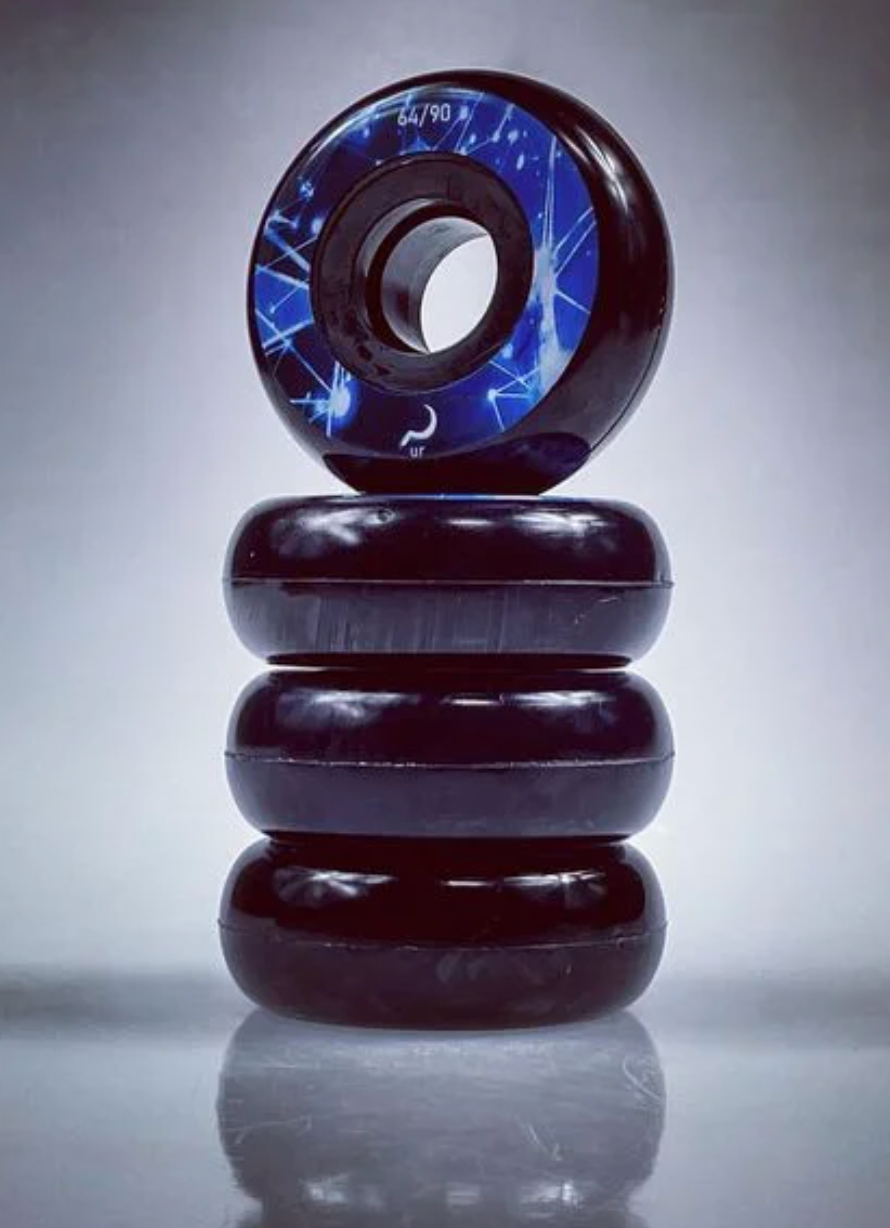 DES ROUES DE ROLLER DE STREET GC Wheels Constellation 64mm90 A Black