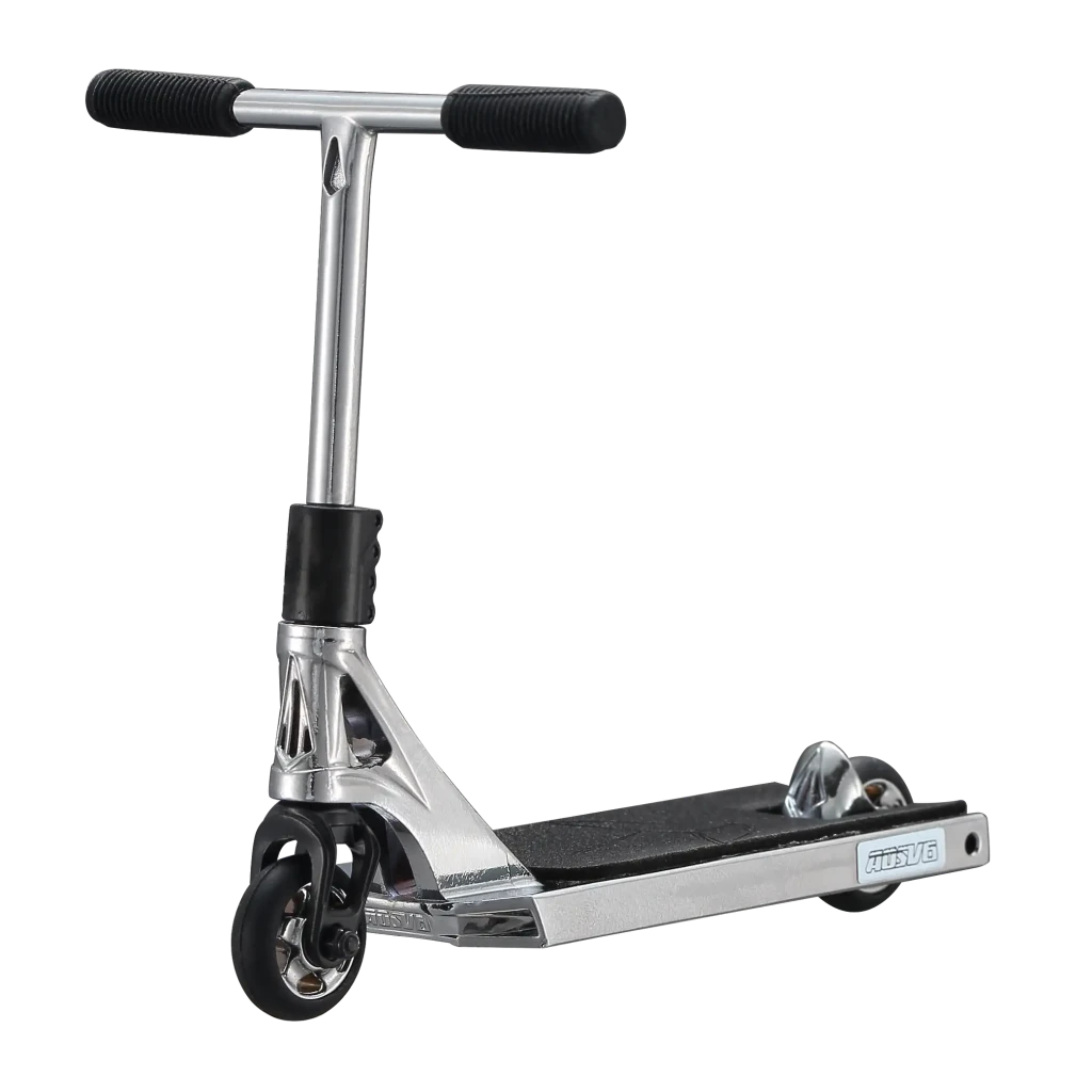 AOSV6 Finger Scooter Chrome Front Angle 1