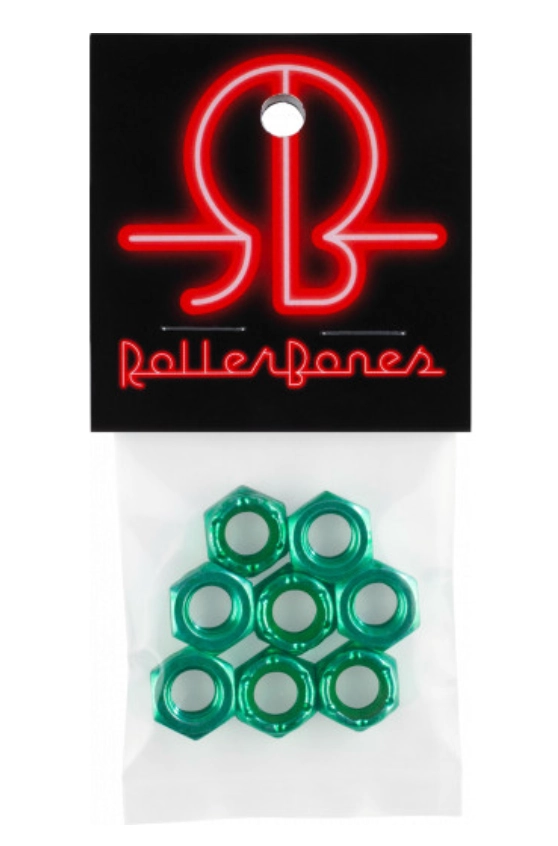 ROLLERBONES AXLE NUTS GREEN