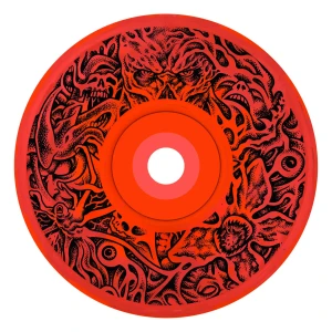 SLIME BALLS WHEELS (JEU DE 4) 66MM ST HELLFIRE LIGHT RED 78A_31