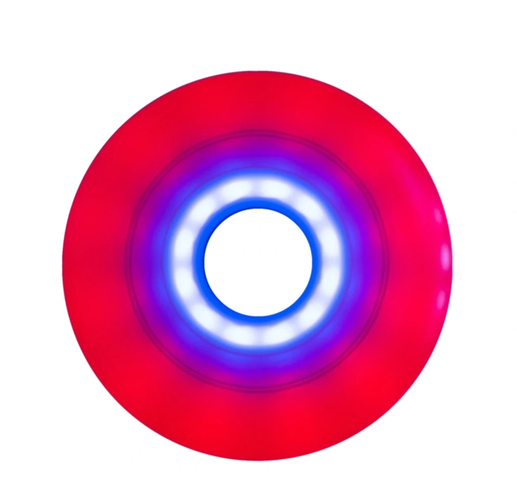 Luminous Wheels 72mm_85A DUO RED BLUE x4