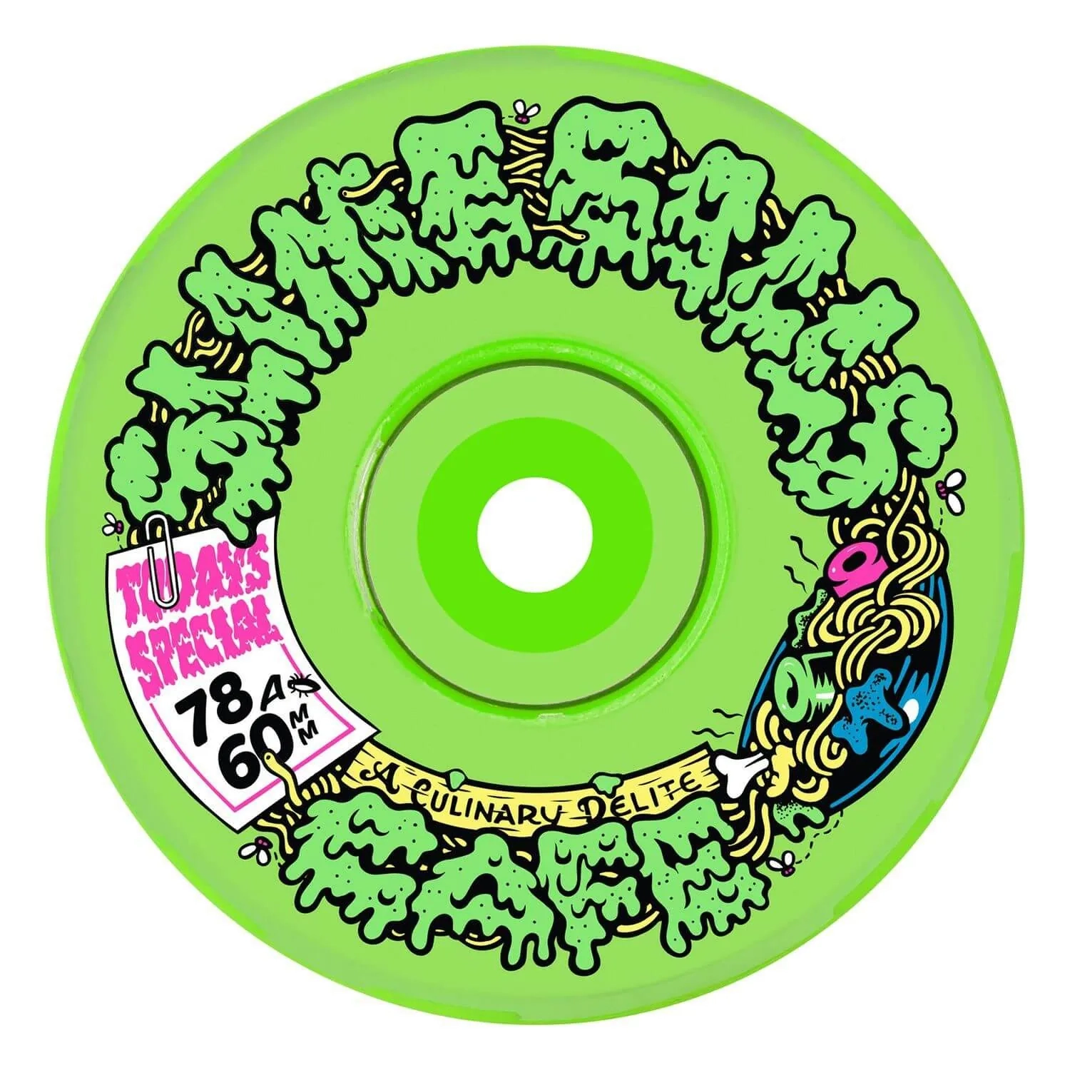 Slime-Balls-Sb-Cafe-Light-Ups-Grn-60mm-Roues-de-skateboard-78a