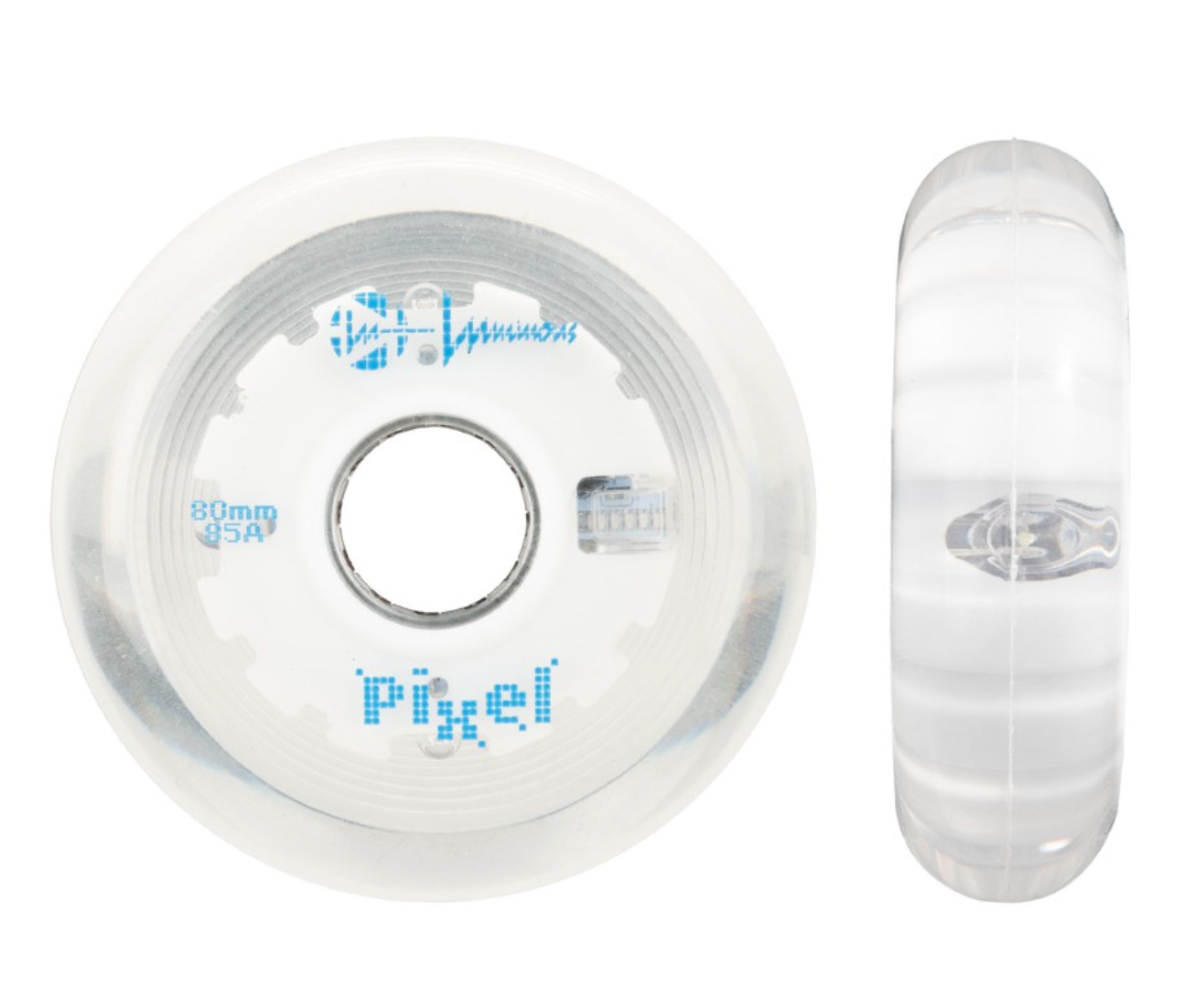 Luminous Wheels 80mm:85A PIXEL TORNADO BLUE X4 1
