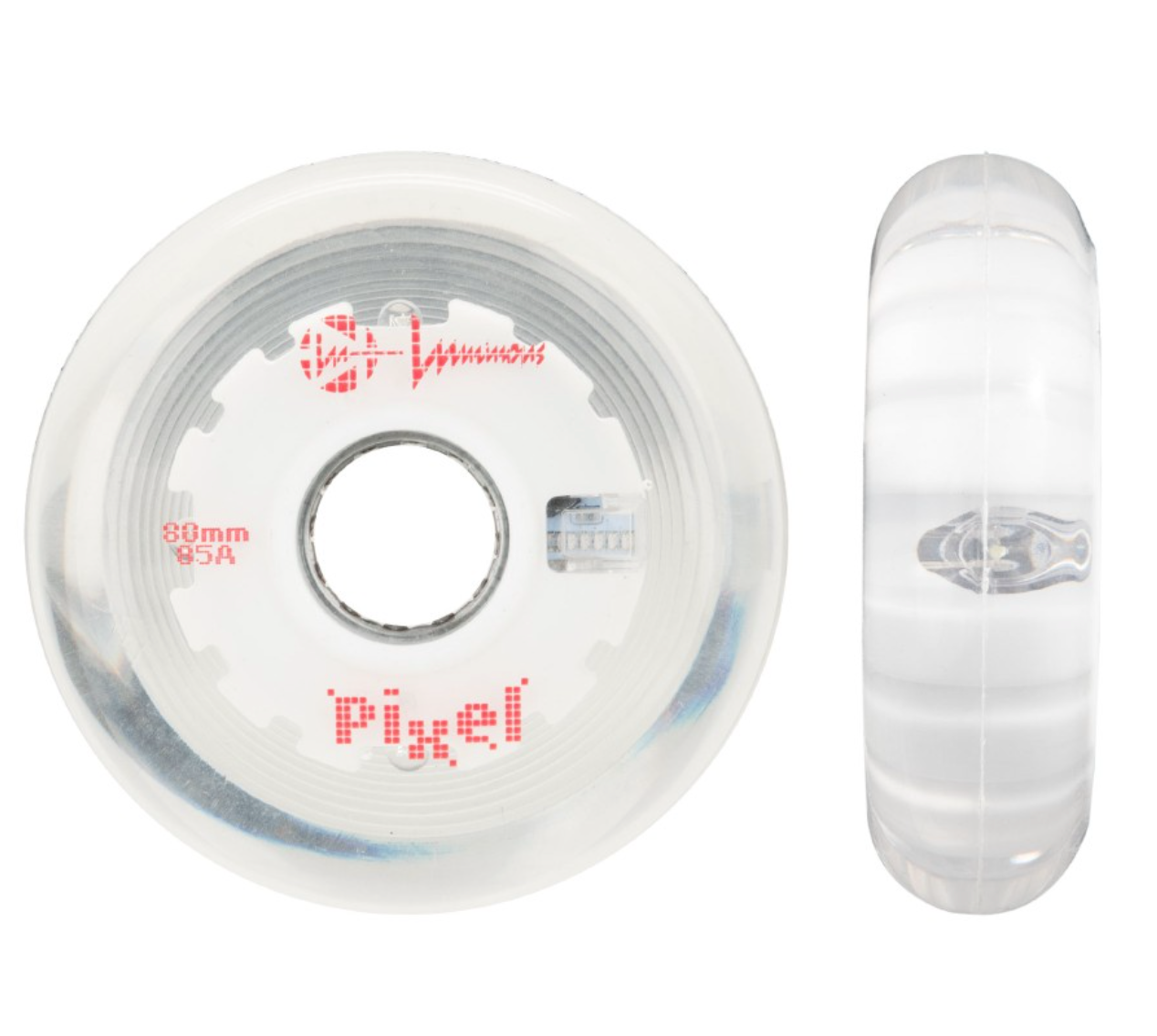 Luminous Wheels 80mm:85A PIXEL VORTEX RED x4 1